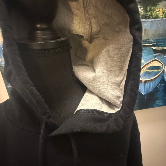 Champion Men's Black and Gray Hoodie - Picture 2 of 3